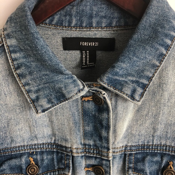 Forever 21 Embroidered Tiger Denim Jacket - Picture 8 of 8